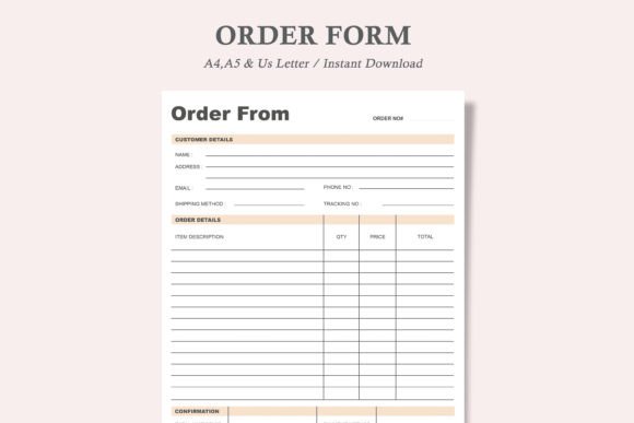 Download Order Form, Printable Order Form - Printable order form Collection