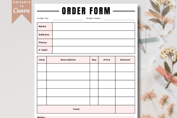 Download Printable Order Form - Printable order form Collection