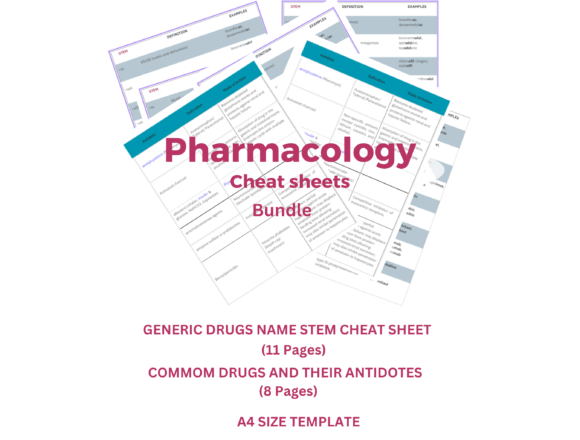Download Pharmacology Cheat Sheets - Cheat sheets Collection